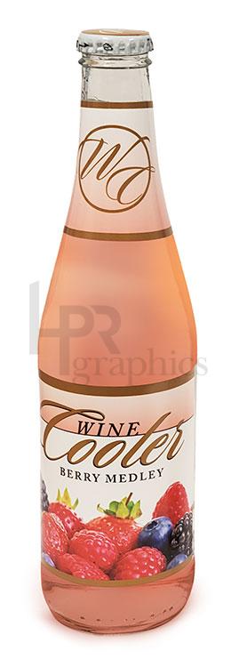 Wine Cooler Bottle - Berry - 1980s