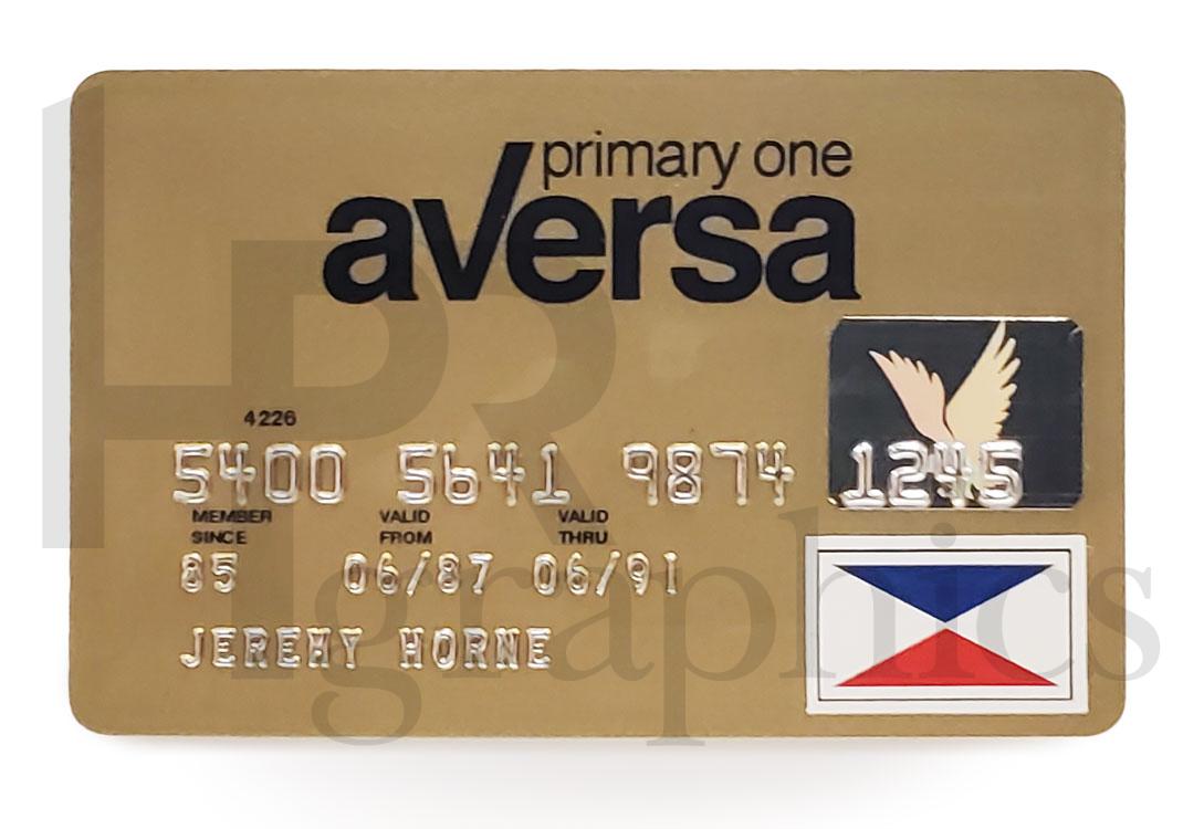Credit Card - Aversa - 1987