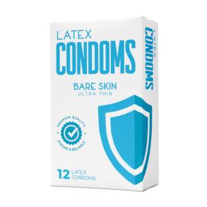 Condom Box - Latex Shield - 12 Pack - Bare Skin
