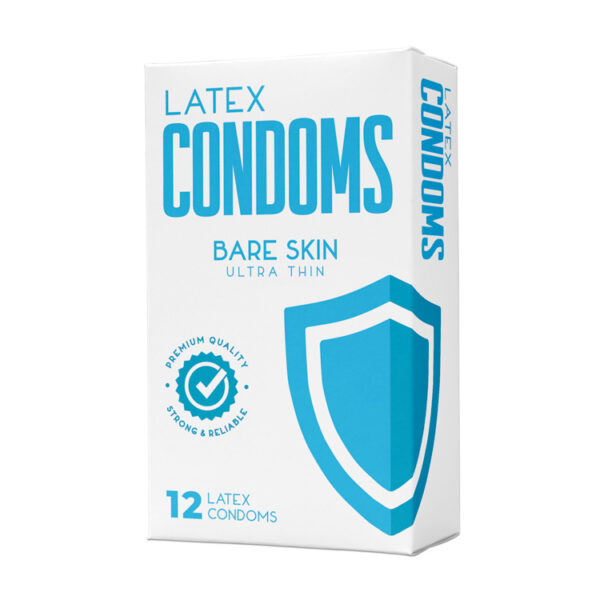 Condom Box - Latex Shield - 12 Pack - Bare Skin