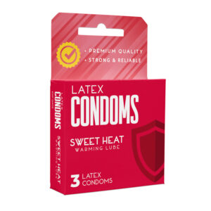 Condom Box - Latex Shield - 3 Pack - Sweet Heat