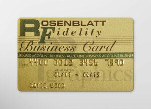 Credit Card - Rosenblatt Fidelity Business - 2000s