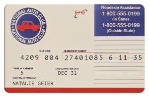 National Auto Club Card