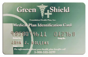 Green Shield Medical Plan Card