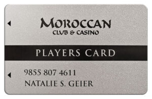 Moroccan Club & Casino Player's Card
