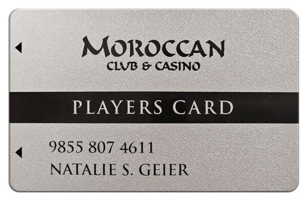 Moroccan Club & Casino Player's Card