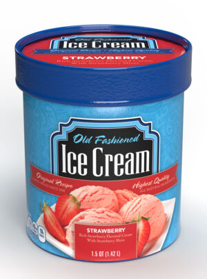 Ice Cream - Old Fashioned - Strawberry - 1.5 Quart