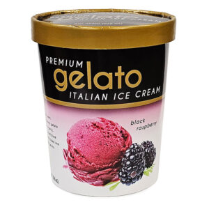 Gelato Italian Ice Cream - Black Raspberry - Quart
