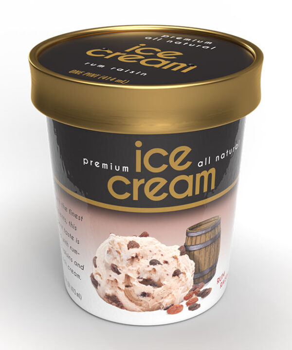 Ice Cream - Premium - Rum Raisin - Pint