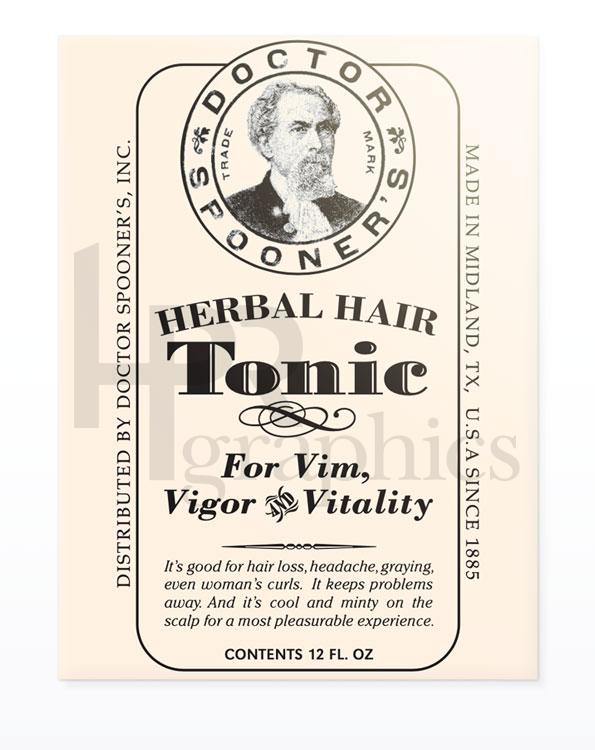 Doctor Spooner's Hair Tonic - 1930s / 1940s