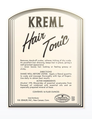 Kreml Hair Tonic - 1930s / 1940s