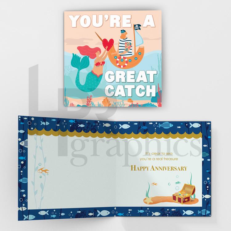 You're a Great Catch - Anniversary Card