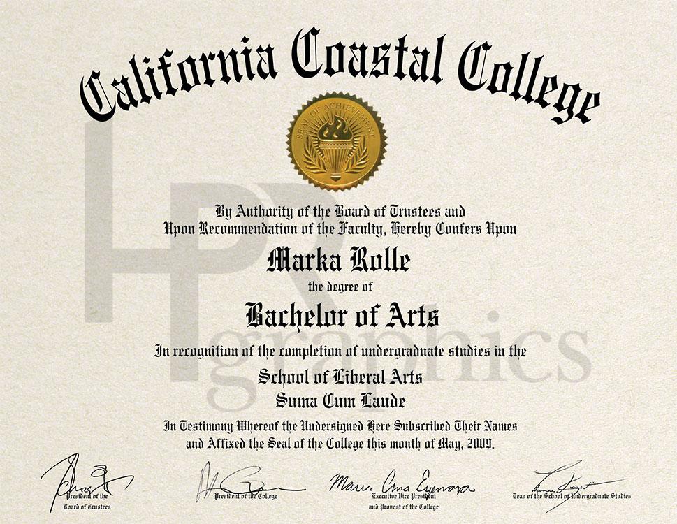 Coastal College Diploma