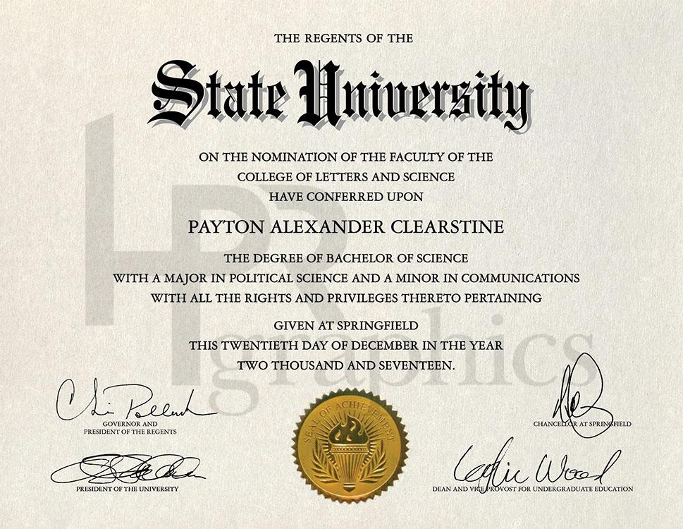State University Diploma