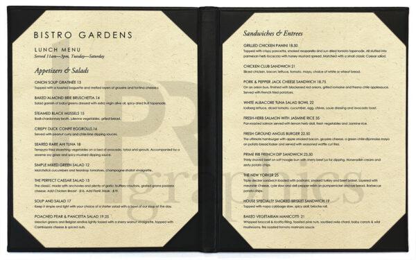 Bistro Gardens - Lunch Menu Insert