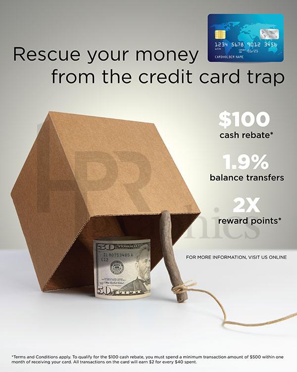 Advertising Poster - Credit Card - Trap