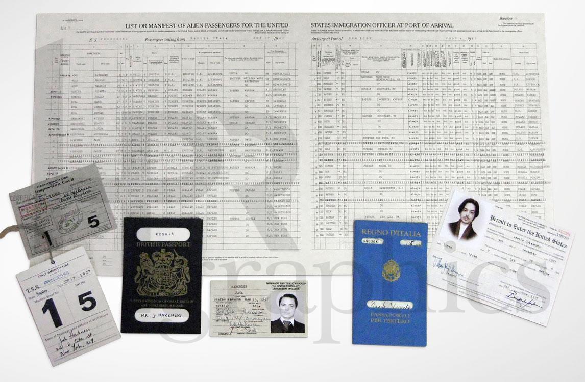 Ellis Island Documents/Identification - 1927