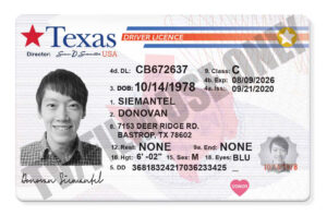 Driver's License - GENERIC TEMPLATE