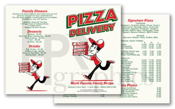 Pizza Delivery - Takeout Menu