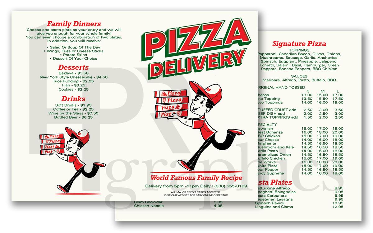 Pizza Delivery - Takeout Menu