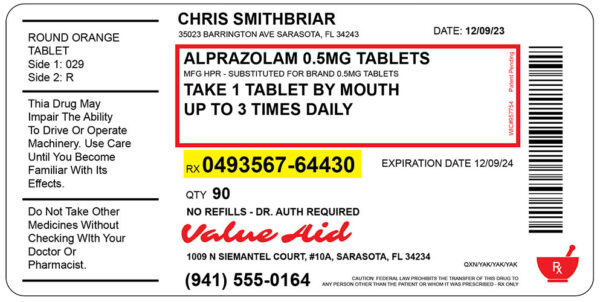 Prescription Label 03