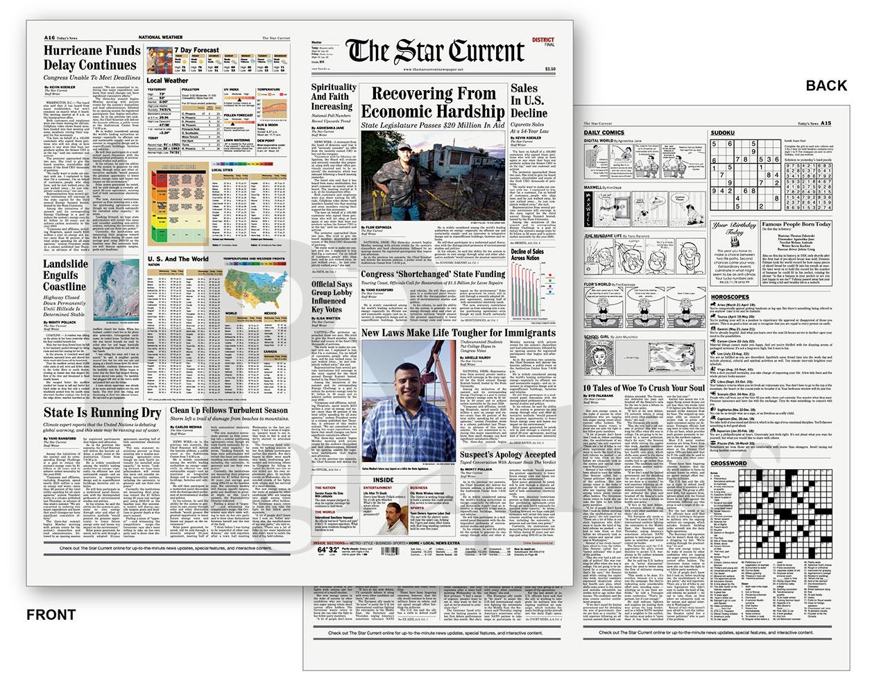 Pre-Printed Front Cover - Star Current