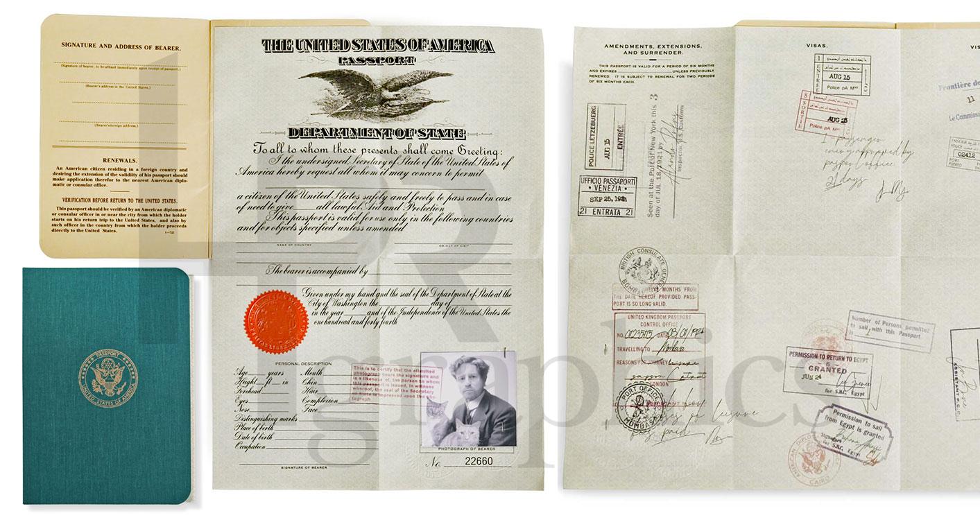 Passport - USA - 1920s