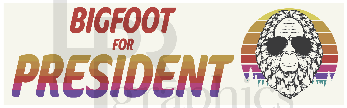 Big Foot Bumper Sticker