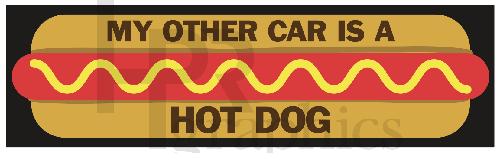 Hot Dog Bumper Sticker